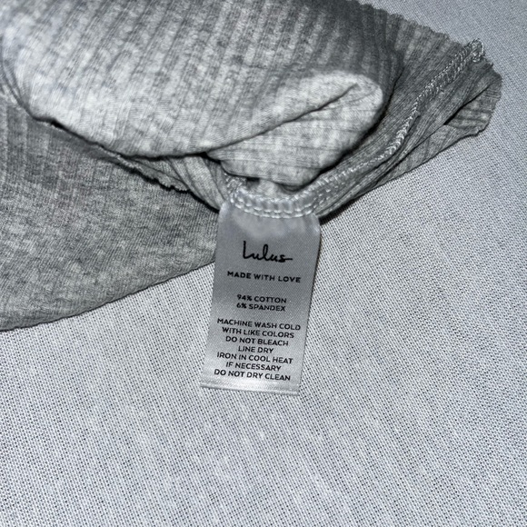 Lulus Grey Ribbed Crop Tank Top - Picture 8 of 10